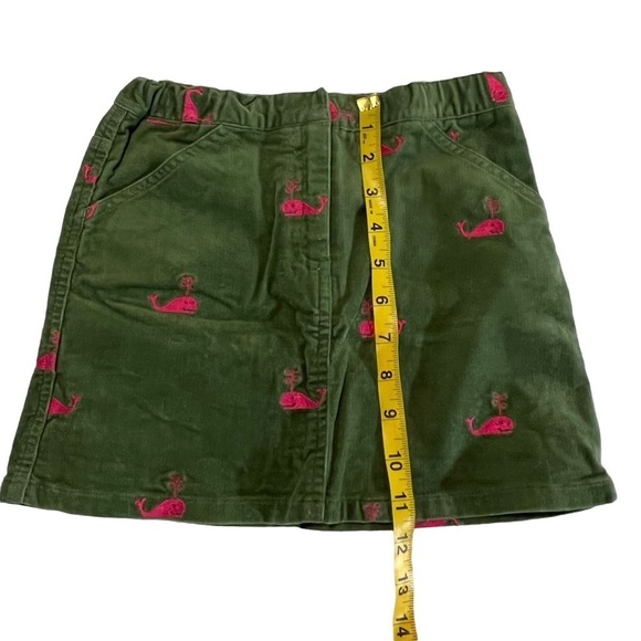Lilly Pulitzer Whale Corduroy Skirt 8 Girls Girlie Novelty Print green pink - Picture 8 of 9
